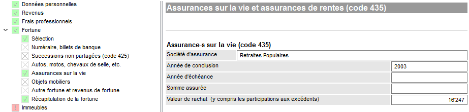 Remplir Sa D Claration D Imp T Avec Une Valeur De Rachat